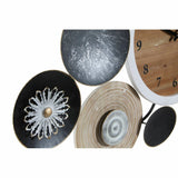 Composition d'horloge en bois 105,4 x 6,5 x 51,5 cm