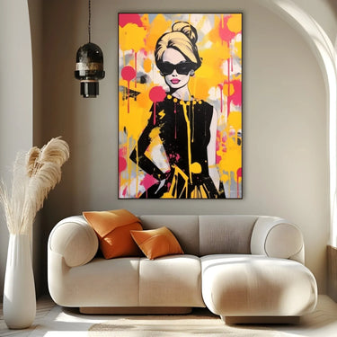 Quadro Stampa su Tela Yellow Elegance - CupidoDesign