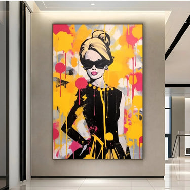 Quadro Stampa su Tela Yellow Elegance - CupidoDesign